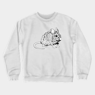 Black and white drawing - mouse Crewneck Sweatshirt